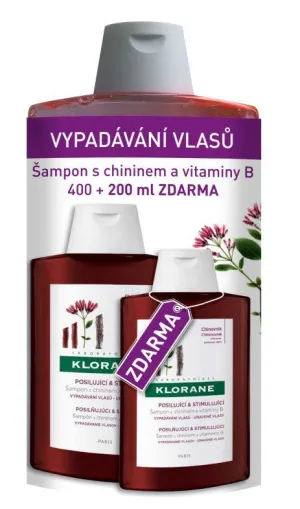 Klorane Šampón s chinínom 400ml + 200ml