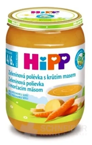 HiPP Polievka BIO Zeleninová s morčacím mäsom