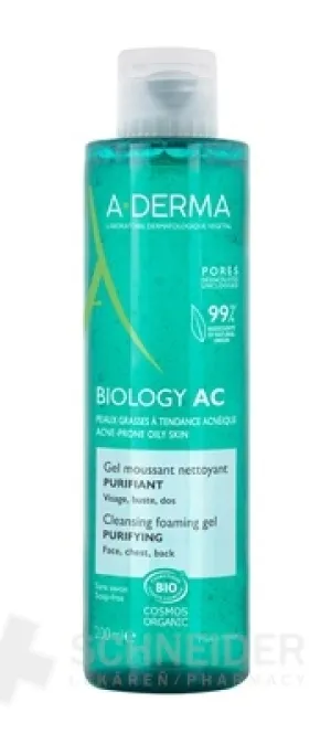 A-DERMA BIOLOGY AC Čistiaci penivý gél