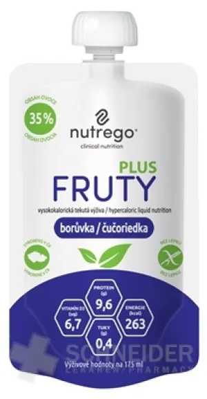 Nutrego FRUTY PLUS Čučoriedka