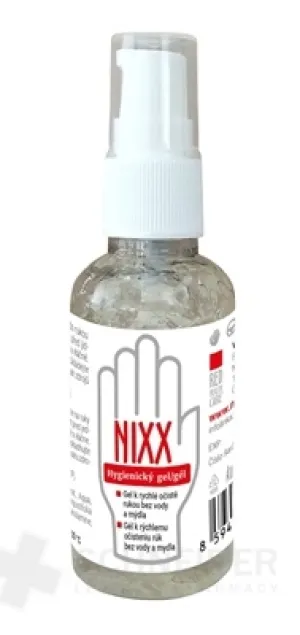 NIXX Hygienický gél na ruky s dávkovačom slimm