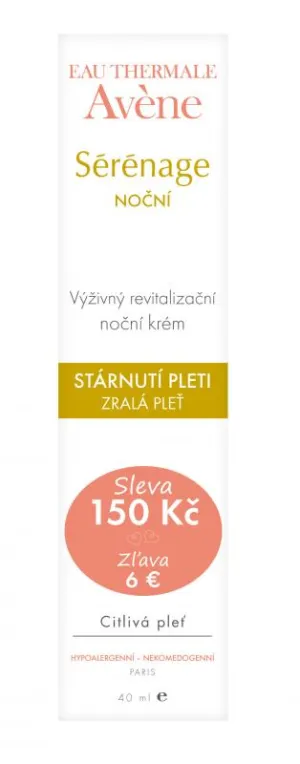 Avene Sérénage Výživný revitalizačný nočný krém 40ml