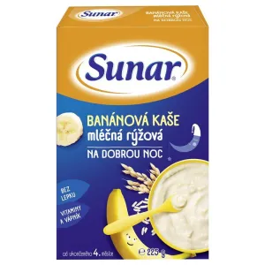 Sunar BANÁNOVÁ KAŠA mliečna ryžová NA DOBRÚ NOC