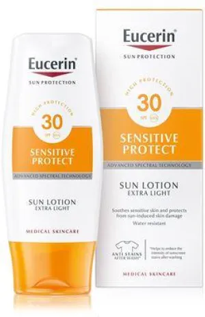 Eucerin Extra ľahké mlieko na opaľovanie SPF 30 150ml