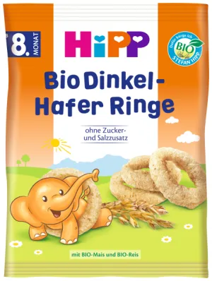 HiPP BIO Špaldové-ovsené prstienky