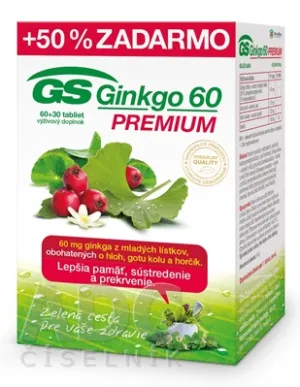 GS Ginkgo Premium 60, tbl. 60+30
