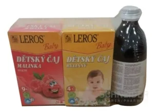LEROS BABY ŠŤAVA + ČAJ MALINKA + ČAJ BYLINKOVÝ