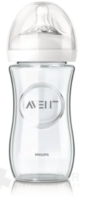 AVENT FĽAŠA Natural SKLO 0%BPA 240 ml
