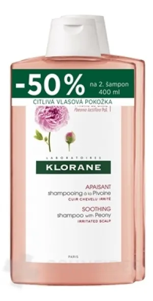 KLORANE SHAMPOOING à la Pivoine DUO