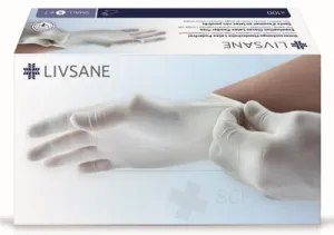 LIVSANE Latexové rukavice nepúdrované S