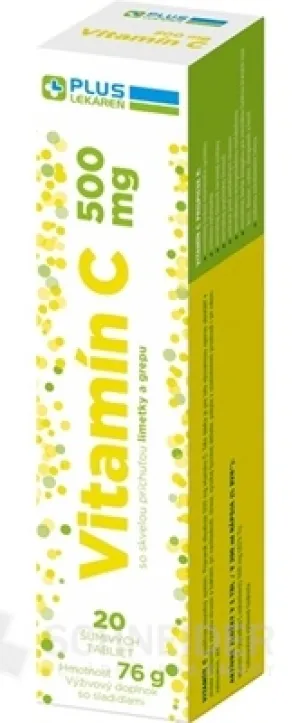 PLUS LEKÁREŇ Vitamín C 500 mg