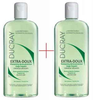 Ducray Extra-Doux šampón pre časté použitie 2x400ml