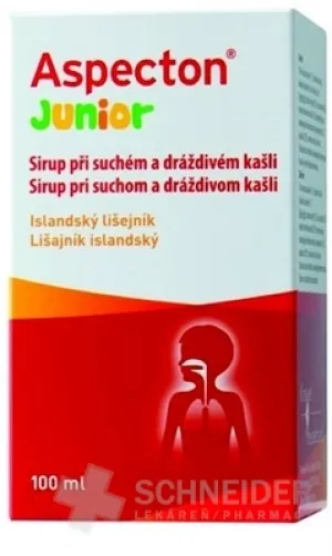 Aspecton Junior sirup pri suchom a dráždivom kašli