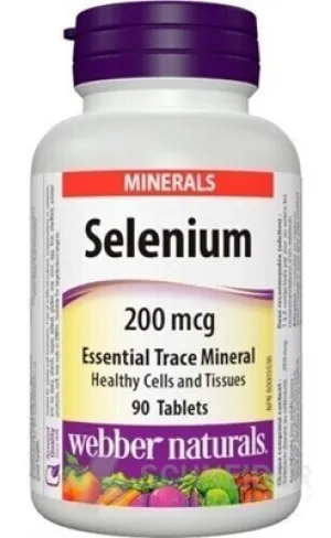 Webber Naturals Selén 200 mcg