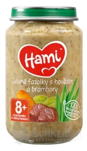 Hami príkrm Zelené fazuľky s hovädzím a zemiakmi