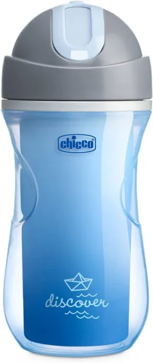 CHICCO Hrnček Sport termo so slamkou 266 ml