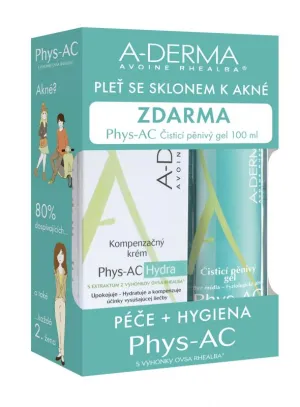 A-Derma Phys-AC Hydra + čistiaci gél