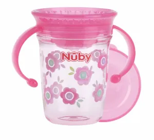 Nuby Hrnček Tritan netečúci s uškami 360°