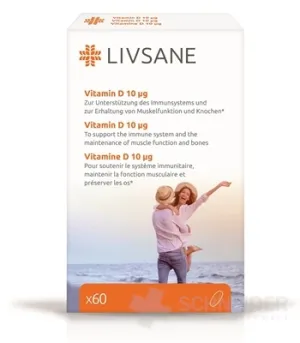 LIVSANE Vitamín D 10 μg