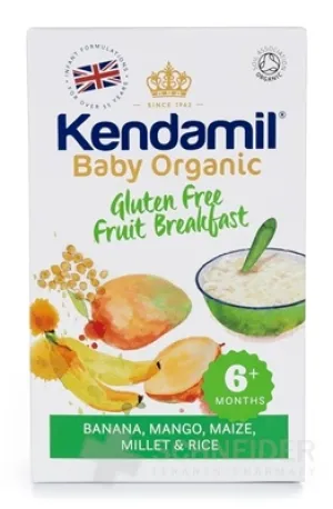 KENDAMIL Organic, BIO Bezglut. kaša ovocné raňajky