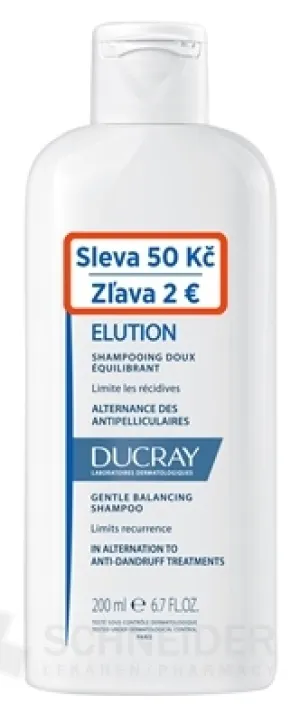 DUCRAY ELUTION SHAMPOOING DOUX EQUILIBRANT (zľava)
