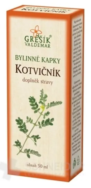 GREŠÍK BYLINNÉ KVAPKY KOTVIČNÍK