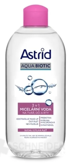 ASTRID AQUA BIOTIC Micelárna voda 3 v1