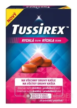 TUSSIREX Pastilky proti kašľu