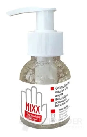 NIXX Hygienický gél na ruky s dávkovačom robust