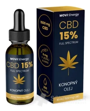 MOVit CBD 15% Full Spectrum KONOPNÝ OLEJ
