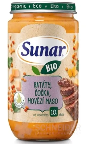 Sunar BIO príkrm BATÁTY, ŠOŠOVICA, HOVÄDZIE MÄSO