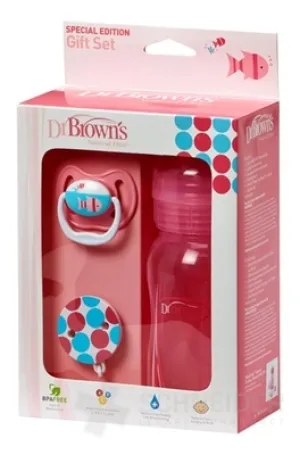 Dr.BROWN´S DOJČENSKÁ FĽAŠA OPTIONS GIFT SET RUŽOVÝ