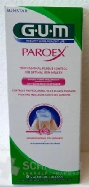 GUM PAROEX (CHX 0,12 %) ústna voda