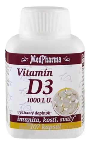 MedPharma Vitamín D3 1000 I.U.