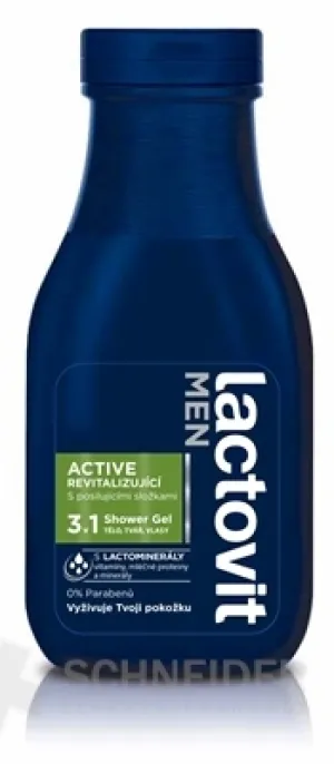 Lactovit MEN ACTIVE 3v1 Sprchový gél