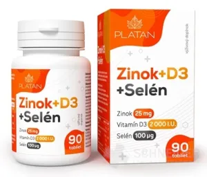 PLATAN Zinok + D3 + Selén