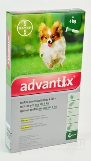 Advantix Spot-on pre psy do 4 kg