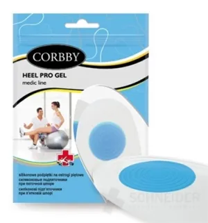 CORBBY Podpätníky silikónové pre pätnú ostrohu