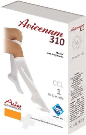 AVICENUM 310 Zdravotné podkolienky, Bavlna