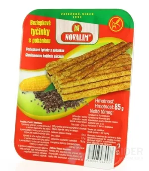 BEZLEPKOVÉ TYČINKY S POHÁNKOU, EXTRUDOVANÝ VÝROBOK