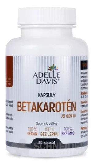 Adelle Davis BETAKAROTÉN 25000 IU