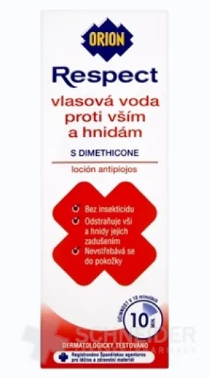 ORION RESPECT vlasová voda proti všiam a hnidám
