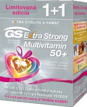 GS Extra Strong Multivitamin 50+ tbl. 60+60 dárek 2017 ČR/SK