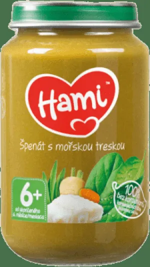 Hami príkrm Špenát s morskou treskou