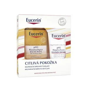 Eucerin pH5 sprchový olej 200ml +  pH5 krém na ruky 75ml