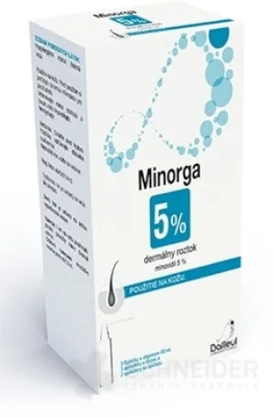 Minorga 5 % dermálny roztok