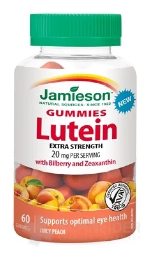 JAMIESON LUTEÍN S ČUČORIEDKAMI+ZEAXANTIN GUMMIES