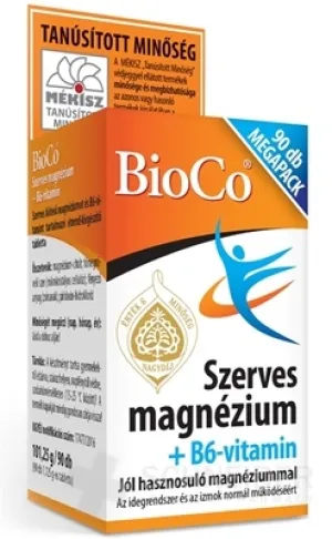 BioCo Organické Magnézium + vitamín B6 MEGAPACK