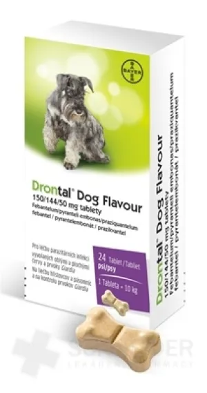 Drontal Dog Flavour 150/144/50 mg tablety