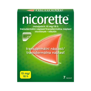 Nicorette® invisipatch 15 mg/16 h, transdermálna náplasť